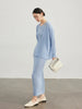 French Knitted Set Dress Women's Early Autumn Woolen Hoodie Strap Skirt Two Piece Set