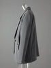 Gray 3 Piece Set Women's Lapel Blazer Short Vest High Waist Drawstring Wide Leg Pants Suit Autumn
