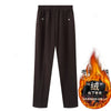 Spring Autumn Women Long Pants 2025New Elastic High Waist Casual Middle and Old Mom Pants Winter Plushed Warm Straight Pants 8XL