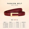 Genuine Leather Belt for Women; Cowhide Waist Belt; Versatile Smooth Buckle; Dress Decoration Belt for