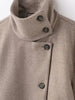 Elegant Stand Collar Short Jacket For Women Lady Outerwear High Street Long Sleeve Single Breasted Female Coats