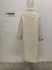 Winter Lamb Fur Long Warm Coat For Women Stand Collar Solid Color Single Breasted Loose Fit Clothing 2VV234