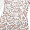 Sexy See Through Lace Women Midi Dress White Long Sleeve Turtleneck Dress Female Winter Skinny Elegant Party Clubwear