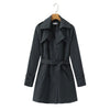 Women's Windbreaker Mid-Length Trench Coat Spring Korean Slim Waist British Casual Autumn Coat With Belt Outwear