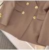 Blazer Women Spring Casual Long Sleeve Outerwears Slim Black Double Blazers Feminino Jackets Streewear