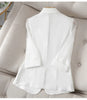 Blazer Women Suit Jacket Female Feminine Blazers Notched Collar Business Suit Elegant Office Ladies Blaser Outwear