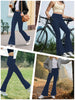 Women's Soft Flare Pants High Waisted Tummy Control Workout Yoga Leggings Bell Bottoms
