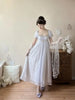 Handmade Women Green Beaded Lace Formal Dress Regency Empire Waist Lolita Gown French Elegant Party Outfit Chic Retro