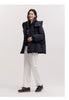 Mid-Length Down Jacket Women Loose Fit Hooded Textured Coat Women winter coats Casual Warm Style