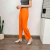 Straight Pleated Pants For Women High Elastic Waist Casual Loose Trousers Female Spring Clothing 2DA1022