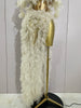 Stock Elegant White Flower Sexy Top Skirt Two Pieces Set Women Evening Prom Celebrate Birthday Party Dress Stage Wear