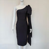 Bodycon Women Dress Sexy One Shoulder Long Sleeve Orange Black Blue Bow-Knot Wedding Evening Party Dresses Vestido