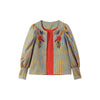 Chic Print Blazer Skirt Women Set O-neck Long Sleeve Single Breasted Female Coat Hip Package Skirts Autumn Winter Lady Suit