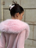 Knit Fluffy Cardigan Sweater Women's Ribbed Long Sleeve V-Neck Fluffy Elegant jacket Coat Female Knitwear Cardigan