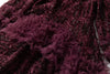 Women's Evening Dress Purple Three-Dimensional Flower Ruffled Long Sleeve Mesh Dresses Autumn Clothing QM782