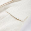 Women's Fleece Button Wasit Jacket Stand Collar Long Sleeve Pockets Oversized Coat Lady Spring Casual Outerwear