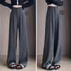 Lady Baggy High Waist Suit Pants Women Classic Designer Straight Leg Trousers Girls Casual Daily Slacks