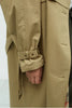 Classic Khaki Color Padded Thickened Trench Coat, Mid-Length British Style Jacket for Women, Fall/Winter