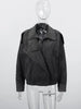 Spring Green Suede Bomber Jacket For Women Vintage Stand Collar Zipper Long Sleeve Coats Lady Street Chic Outerwear
