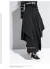 Korean Woman Pants Black Loose False Two-piece Wide Legs Pants Ladies Casual Streetwear Hurajuku Trousers Ladies