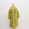 Colorful Fahionable Faux Fur Mongolian Jacket Long Tailored Collar Plush Winter Coat for Women Elegant Loose Fit Outerwear