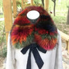 Raccoon Fur Collar Women Winter Coat Hood Decor Furry Fur Collar Warm Coat Shawl Natural Raccoon Fur Scarf Neck Warmer
