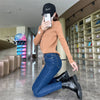 Women Stretch Jeans Lady Slim Skinny Pencil Jeans High Waist Vintage Pants Girls Leggings Straight Leg Korea Trousers