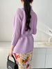 Black Tie Cardigan Design Women's Pleated Jacket Stemperament Casual Niche Three Quarter Top 2DB3365