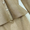 Spring Women's RoundNeck Diamond-Embellished Long-Sleeved Knitted DressY2K High-Quality Commuter Maxi Dress