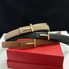 Thin 2.5cm Women Belt Designer Ladies Reversible Leather Belts for Women Female Belt Buckle for Jeans dress belt