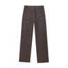 Woman Clothes Commuting Mom Jeans Minimalist Retro Brown Washed Denim Pants Medium Waist Straight Jeans Women