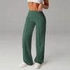 High Waisted Yoga Pants for Women, Loose Wide Leg Workout Trousers with Pockets for Running and Outdoor Exercise