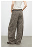 Women Jeans Loose Casual High Waist Wide Leg Denim Pants Paisley Female Trousers Spring Autumn