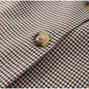 Women Plaid Shoulder Pad Jacket Shorts Set Casual Stand Collar Full Sleeve Belted Buttons Blazer Suit Lady Daily Street Outfits