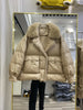 Lagabogy Winter Women Real Fox Fur 90% White Duck Down Jacket Short Puffer Coat Female Vintage Mink Fur Patchwork Parka
