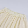 Elegant Apricot Loose Pleated Bloomers Women Casual Elastic Waist Trousers Female Spring Sheer Long Pants
