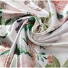 Floral Print Women Dress Button Down Mock Neck Maxi Dresses Long Lantern Sleeve A-Line Waist Belt Flared Hem Elegant Streetwear