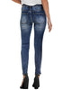 High Waist Jeans For Women Slim Stretch Ripped Distressed Denim Jean Bodycon Tassel Skinny Push Up Jeans Trousers Woman