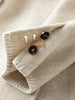 Winter Women's Tailored Shoulder Blazer Coat - Double Faced Wool Trench Outerwear with Notch Lapel Office Elegant