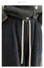 Women Pant Loose Retro High Waisted Casual Wide Leg Pants Solid Plush Thick Warm Female Trousers Spring Autumn