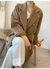 101801 Women Coat Winter Women's Jacket 10% Cashmere 90% Wool Classic Camel Wool Coat
