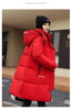 Women'S Winter Down Cotton Jacket Warm Thicken Cotton Padded Jacket Korean Loose Plus Size Parkas Outwear Long Coat