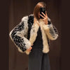 Street Faux Fur Panelled Women Short Coat Elegant O-neck Single Breasted Full Sleeve Female Outwear Winter Lady Jacket