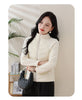 Women's Short Lightweight Down Cotton Coat Autumn Winter Stand-up Collar Zipper Puffer Parkas Jacket Casual Windproof