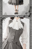 Autumn Winter Clothing Set Ladies Elegant Long Sleeve White Shirt Blouses Retro Vest with Fishbone Skirt Lolita 3 Piece Outfits