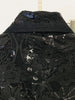 High Street Designer Runway Suit Set Women's Single Button Guipure Lace Sequined Blazer Pants Suit