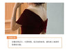 Spring Long Elegant Wine Red Soft Velvet Evening Party Wedding Dresses for Women Off Shoulder Maxi Dress