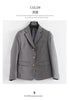 Preppy Style Slim Fit Solid Blazer Woman Double Button Turn-Down Collar Blazers Women Spring Autumn Basic Student JK Suit Coat