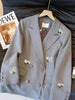 High-Quality Embroidery Blazer Jacket Women Autumn Long Sleeve Casual Female Temperament Ladies Suit Outerwear Tops