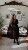 Women Brown With Belt Pleated Midi Dress Front Button Long Sleeve Chiffon Autumn Dresses Female Office Vestidos
